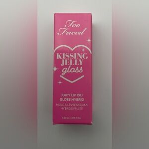 NIB Too Faced  Kissing Jelly Non-Sticky Lip Oil Gloss In Grape 🍇 Soda